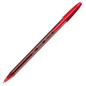 BIC CRISTAL EXACT PENNA A SFERA PUNTA AD AGO TRATTO 0.28 mm ROSSO CONF 20 Pz.